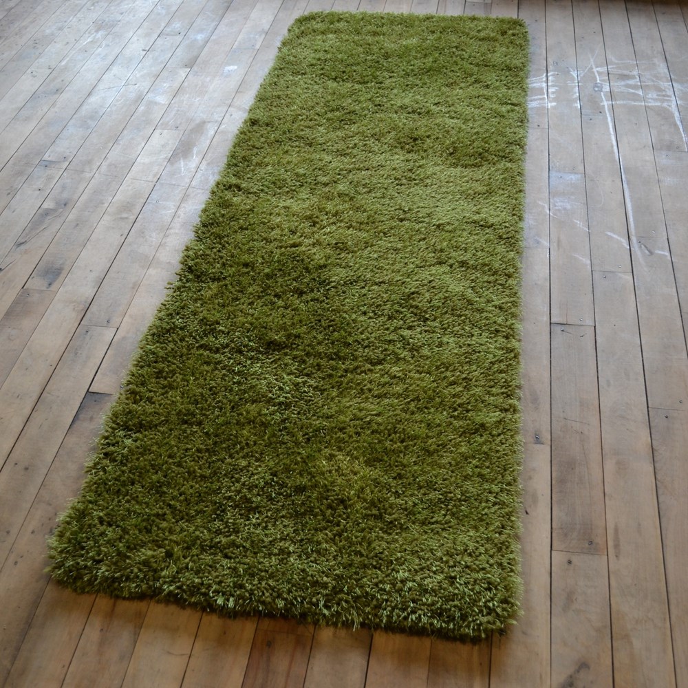Chicago Shaggy Rugs in Olive